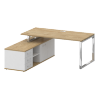 Стол руководителя с опорной греденцией, левый SHIFT SK.SRG-180 (L) 1800*1800*753